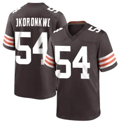 Cleveland Browns Youth Game Brown Team Color Jersey (54 Ogbo Okoronkwo)