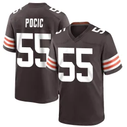 Cleveland Browns Youth Game Brown Team Color Jersey (55 Ethan Pocic)