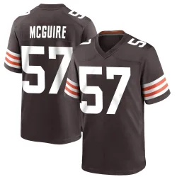 Cleveland Browns Youth Game Brown Team Color Jersey (57 Isaiah McGuire)