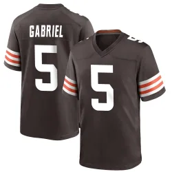 Cleveland Browns Youth Game Brown Team Color Jersey (5 Dillon Gabriel)