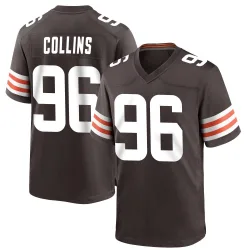 Cleveland Browns Youth Game Brown Team Color Jersey (96 Maliek Collins)