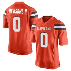 Cleveland Browns Youth Game Orange Alternate Jersey (0 Greg Newsome II)