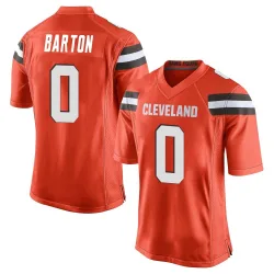 Cleveland Browns Youth Game Orange Alternate Jersey (0 Jackson Barton)