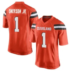 Cleveland Browns Youth Game Orange Alternate Jersey (1 Martin Emerson Jr.)