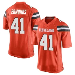 Cleveland Browns Youth Game Orange Alternate Jersey (41 Chris Edmonds)