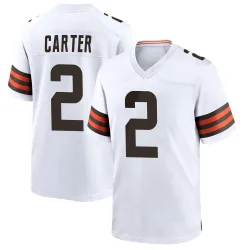 Cleveland Browns Youth Game White Jersey (2 DeAndre Carter)