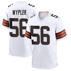 Cleveland Browns Youth Game White Jersey (56 Luke Wypler)
