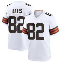 Cleveland Browns Youth Game White Jersey (82 Brenden Bates)