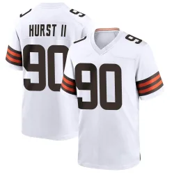 Cleveland Browns Youth Game White Jersey (90 Maurice Hurst II)