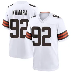 Cleveland Browns Youth Game White Jersey (92 Sam Kamara)
