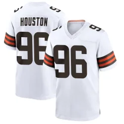 Cleveland Browns Youth Game White Jersey (96 James Houston)