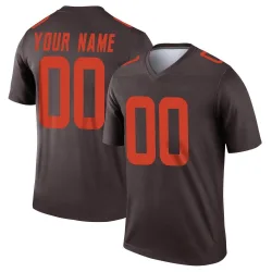 Cleveland Browns Youth Legend Brown Alternate Jersey (00 Custom)