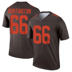 Cleveland Browns Youth Legend Brown Alternate Jersey (66 Adin Huntington)