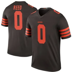 Cleveland Browns Youth Legend Brown Color Rush Jersey (0 Ja'seem Reed)
