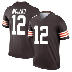 Cleveland Browns Youth Legend Brown Jersey (12 Rodney McLeod Jr.)