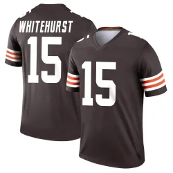 Cleveland Browns Youth Legend Brown Jersey (15 Charlie Whitehurst)
