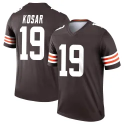Cleveland Browns Youth Legend Brown Jersey (19 Bernie Kosar)
