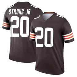 Cleveland Browns Youth Legend Brown Jersey (20 Pierre Strong Jr.)