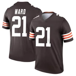 Cleveland Browns Youth Legend Brown Jersey (21 Denzel Ward)