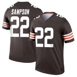 Cleveland Browns Youth Legend Brown Jersey (22 Dylan Sampson)