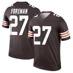 Cleveland Browns Youth Legend Brown Jersey (27 D'Onta Foreman)
