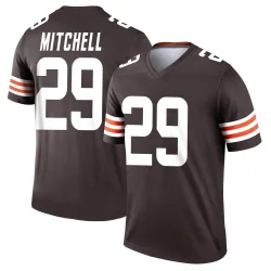 Cleveland Browns Youth Legend Brown Jersey (29 Cameron Mitchell)