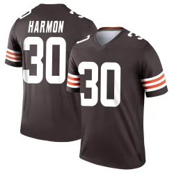 Cleveland Browns Youth Legend Brown Jersey (30 Duron Harmon)