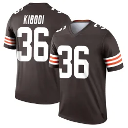 Cleveland Browns Youth Legend Brown Jersey (36 Jacob Kibodi)