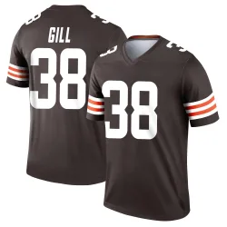 Cleveland Browns Youth Legend Brown Jersey (38 Jaelen Gill)