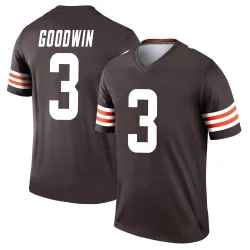 Cleveland Browns Youth Legend Brown Jersey (3 Marquise Goodwin)