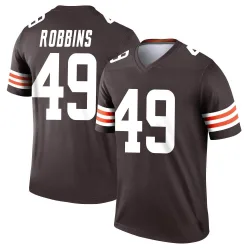 Cleveland Browns Youth Legend Brown Jersey (49 Aidan Robbins)