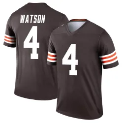 Cleveland Browns Youth Legend Brown Jersey (4 Deshaun Watson)