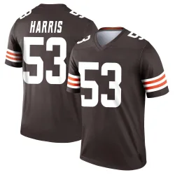 Cleveland Browns Youth Legend Brown Jersey (53 Nick Harris)