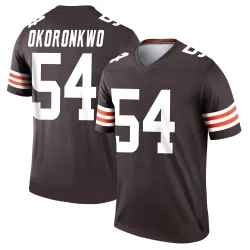 Cleveland Browns Youth Legend Brown Jersey (54 Ogbo Okoronkwo)