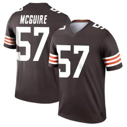 Cleveland Browns Youth Legend Brown Jersey (57 Isaiah McGuire)