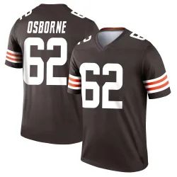 Cleveland Browns Youth Legend Brown Jersey (62 Justin Osborne)