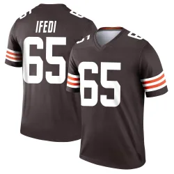 Cleveland Browns Youth Legend Brown Jersey (65 Germain Ifedi)