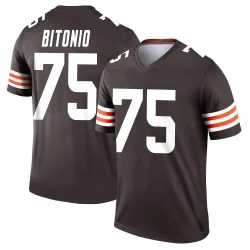 Cleveland Browns Youth Legend Brown Jersey (75 Joel Bitonio)