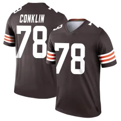 Cleveland Browns Youth Legend Brown Jersey (78 Jack Conklin)