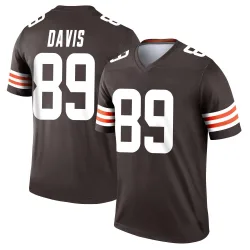 Cleveland Browns Youth Legend Brown Jersey (89 Kaden Davis)