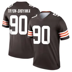 Cleveland Browns Youth Legend Brown Jersey (90 Joe Tryon-Shoyinka)
