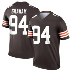 Cleveland Browns Youth Legend Brown Jersey (94 Mason Graham)