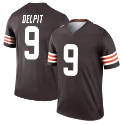 Cleveland Browns Youth Legend Brown Jersey (9 Grant Delpit)