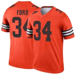 Cleveland Browns Youth Legend Orange Inverted Jersey (34 Jerome Ford)