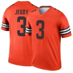 Cleveland Browns Youth Legend Orange Inverted Jersey (3 Jerry Jeudy)