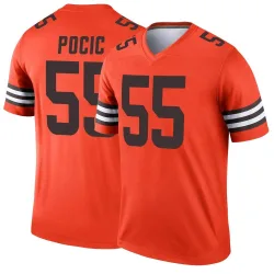 Cleveland Browns Youth Legend Orange Inverted Jersey (55 Ethan Pocic)