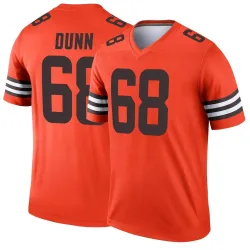 Cleveland Browns Youth Legend Orange Inverted Jersey (68 Michael Dunn)