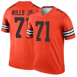 Cleveland Browns Youth Legend Orange Inverted Jersey (71 Jedrick Wills Jr.)