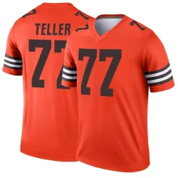 Cleveland Browns Youth Legend Orange Inverted Jersey (77 Wyatt Teller)