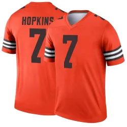 Cleveland Browns Youth Legend Orange Inverted Jersey (7 Dustin Hopkins)
